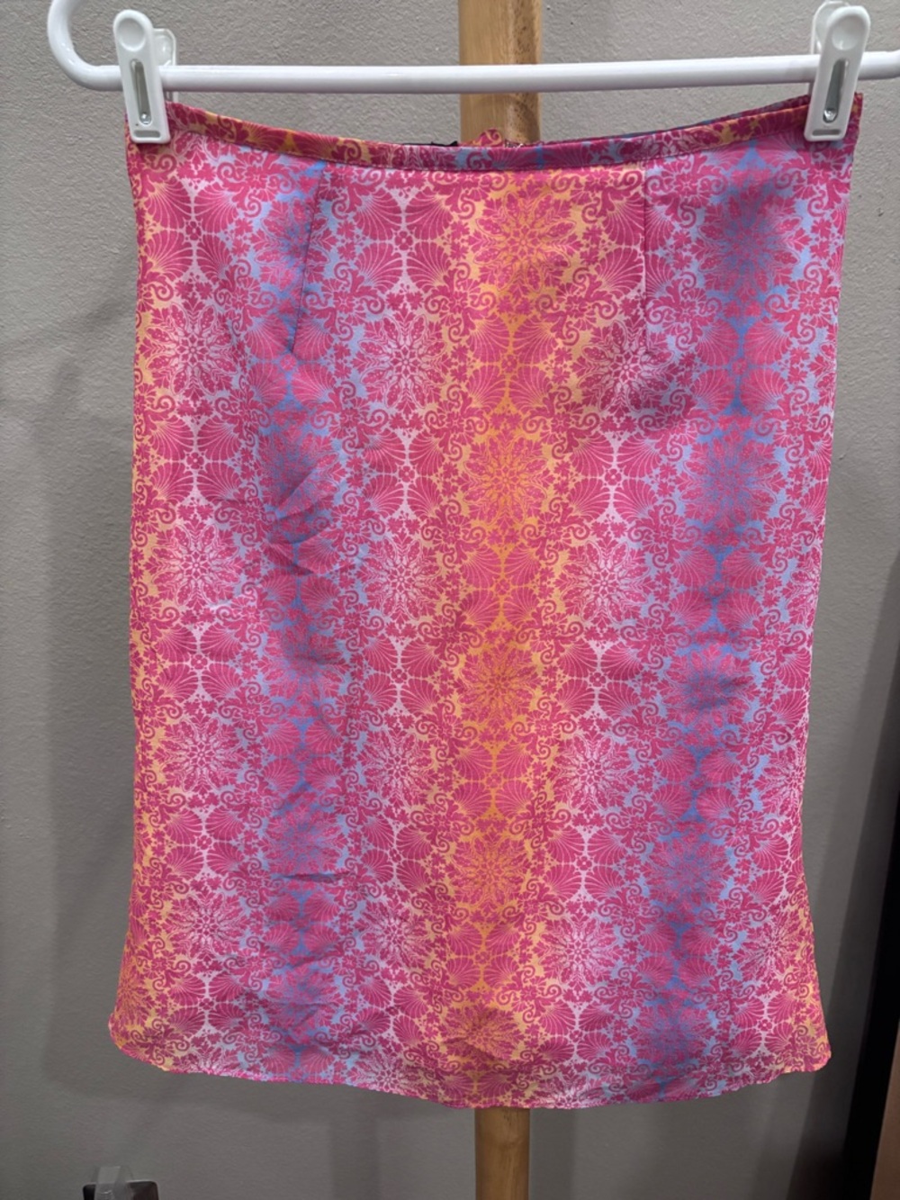 Pink Multi-Color Pencil Skirt